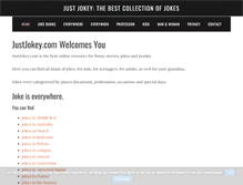 Tablet Screenshot of justjokey.com